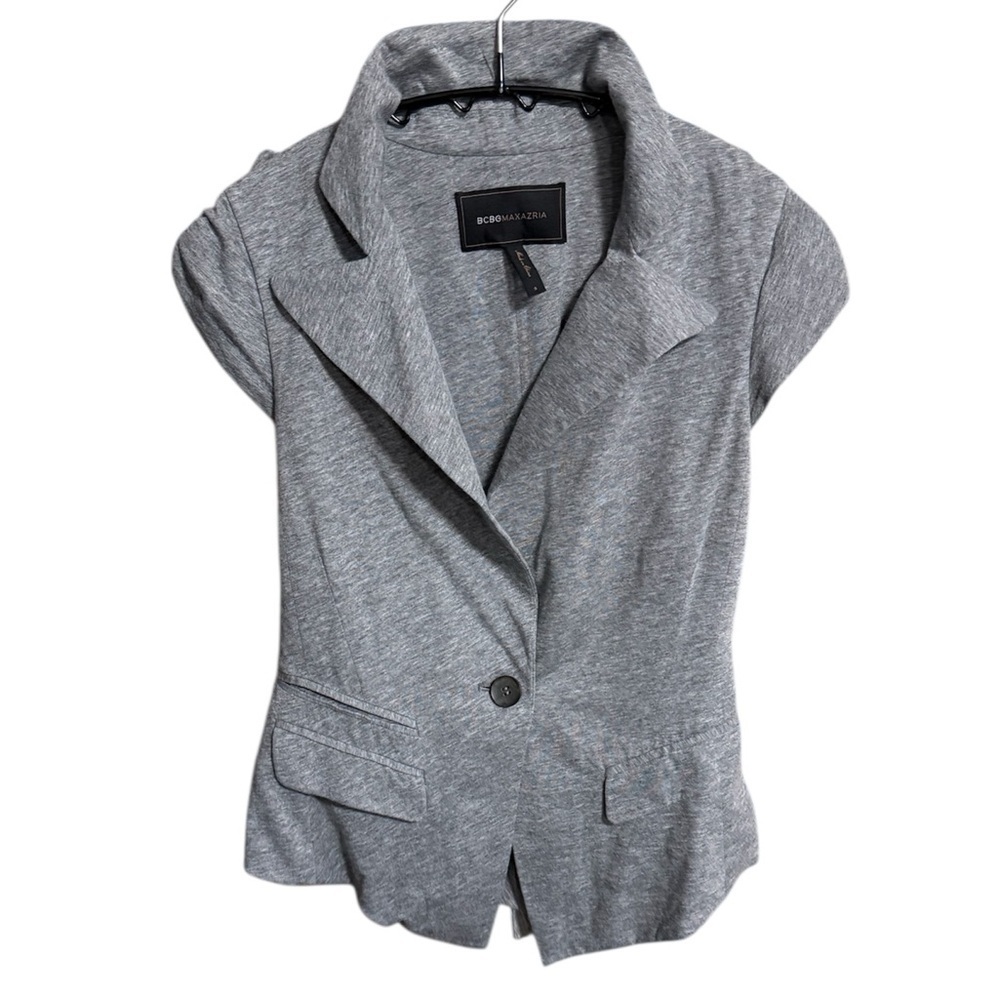 BCBGMaxAzria Heather Gray Blouse